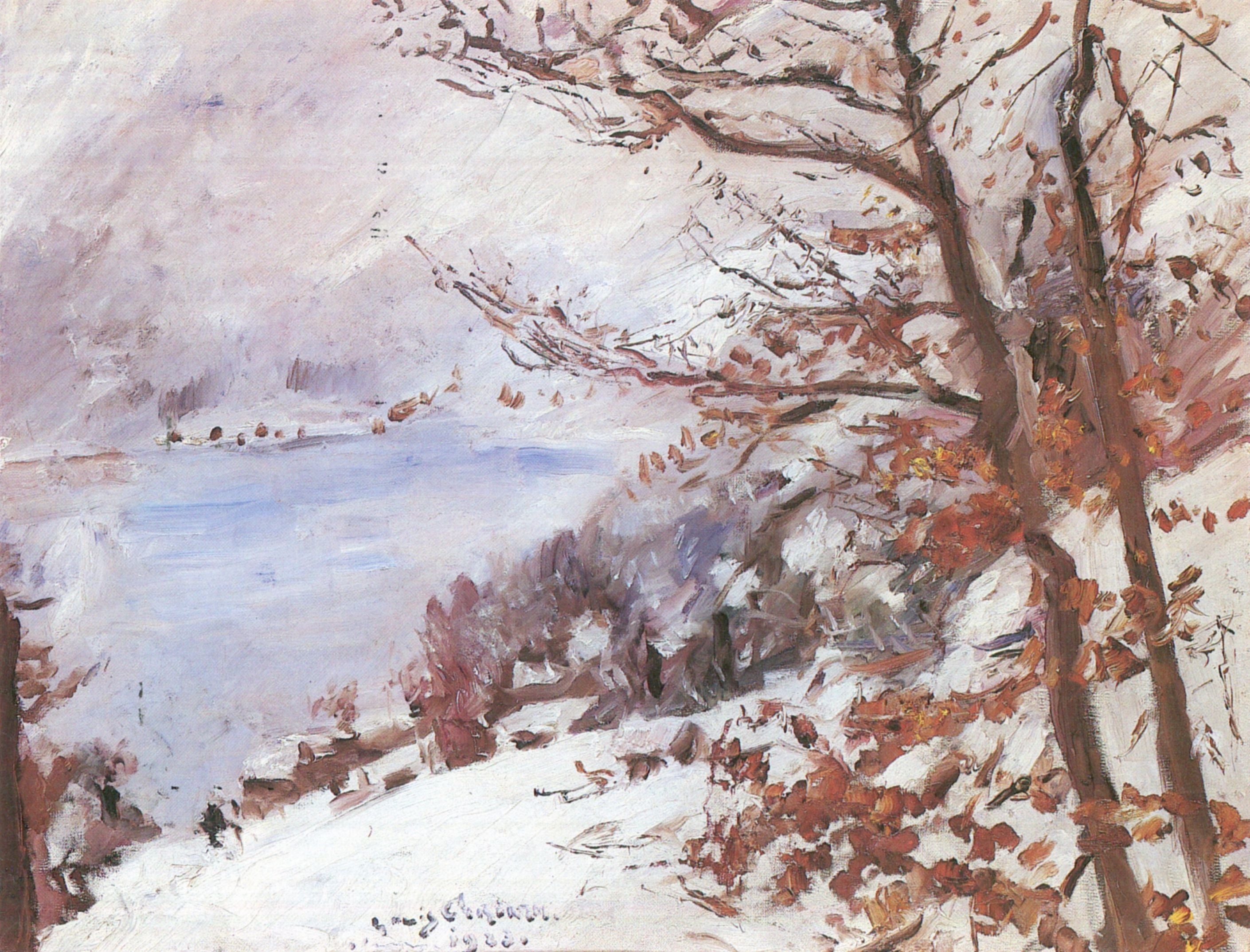 Walchensee en hiver - Lovis Corinth