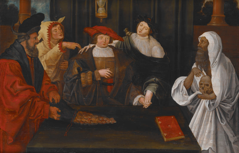 Allégorie de la jeunesse traversant la gloire et la folie - Lucas van Leyden