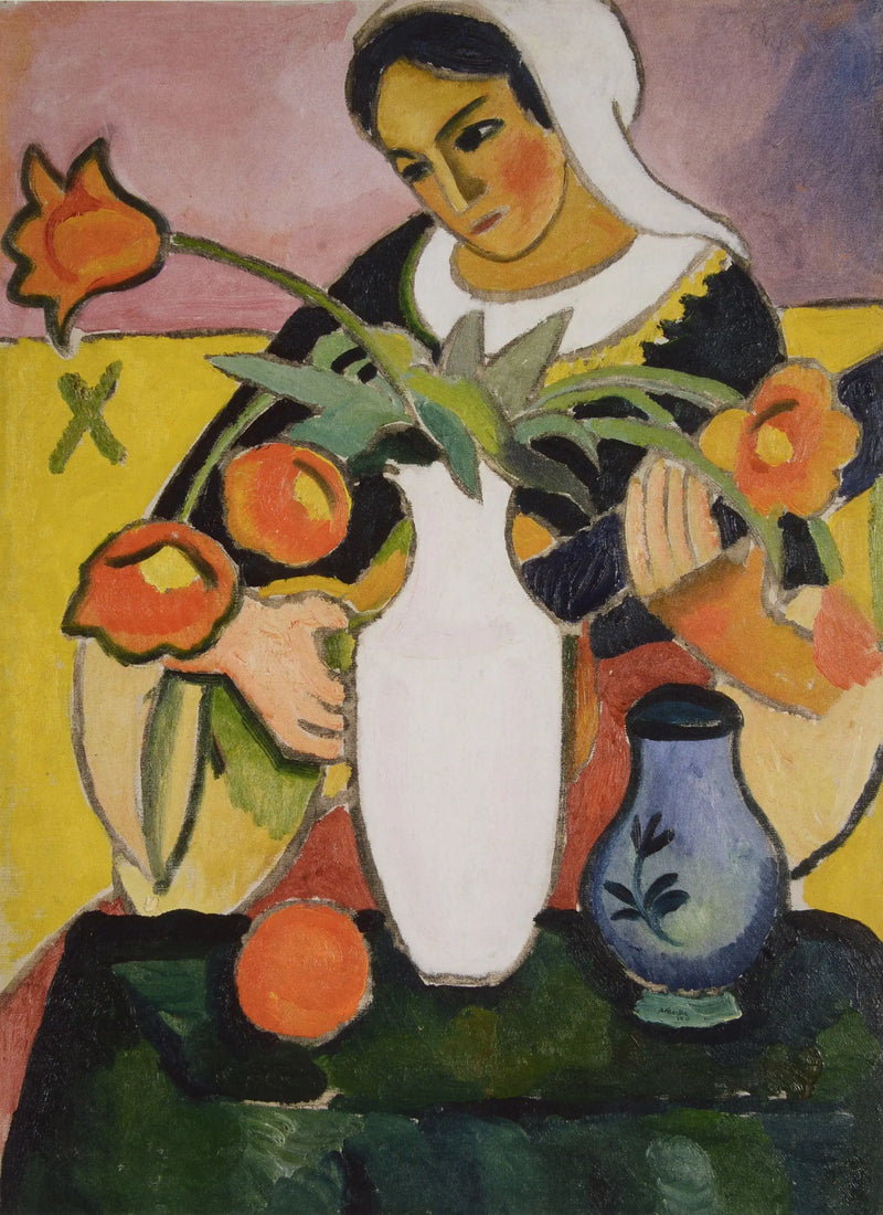 Jugadora de laúdes - August Macke