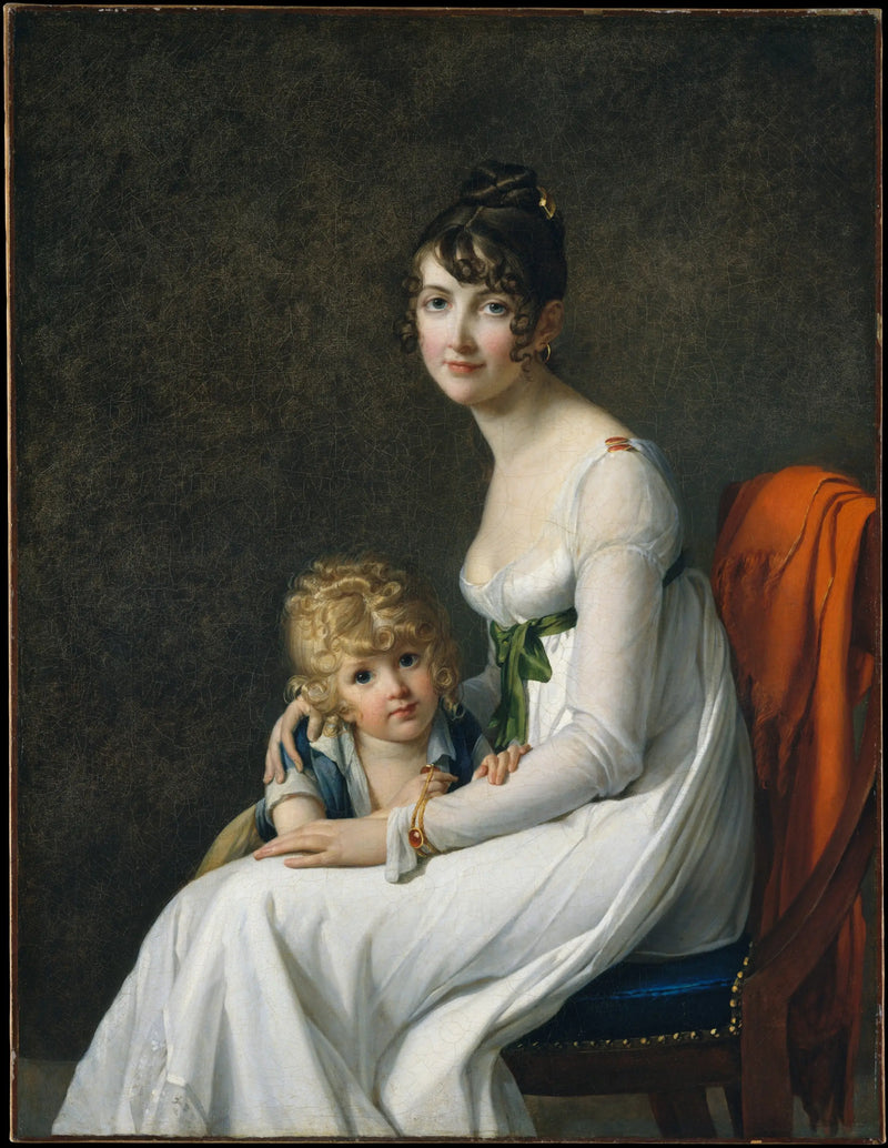 Madame Philippe Panon Desbassayns de Richemont y hijos, Eugène - Marie-Guillemine Benoist