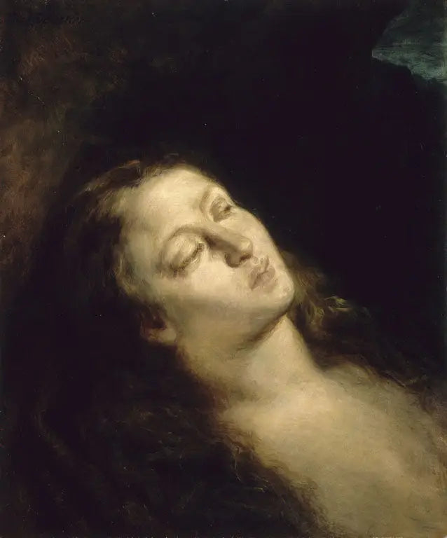 La Magdalena en el desierto - Eugène Delacroix
