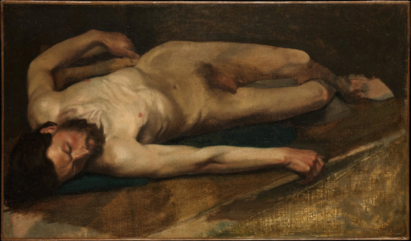 Hombre desnudo - Edgar Degas