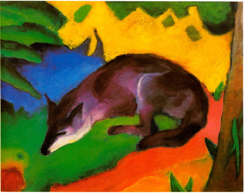 El Zorro azul-negro - Franz Marc