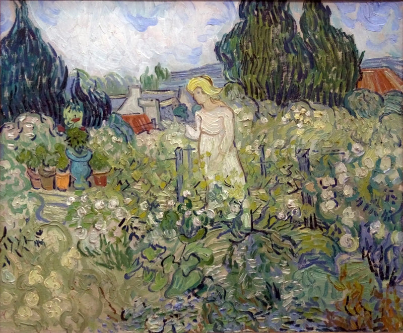 Mademoiselle Gachet en el jardín - Vincent van Gogh