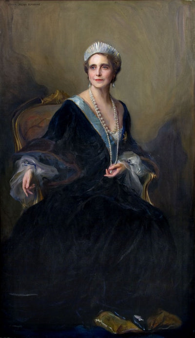Retrato de la reina María de Rumanía, de soltera princesa María de Edimburgo - Felipe de Laoszlo
