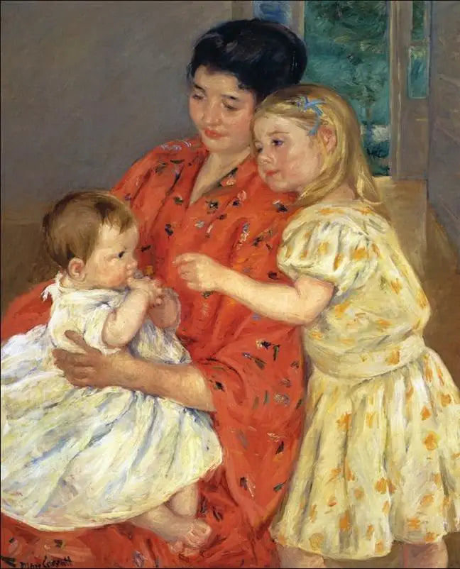 Madre y dos hijos - 1901 - Mary Cassatt