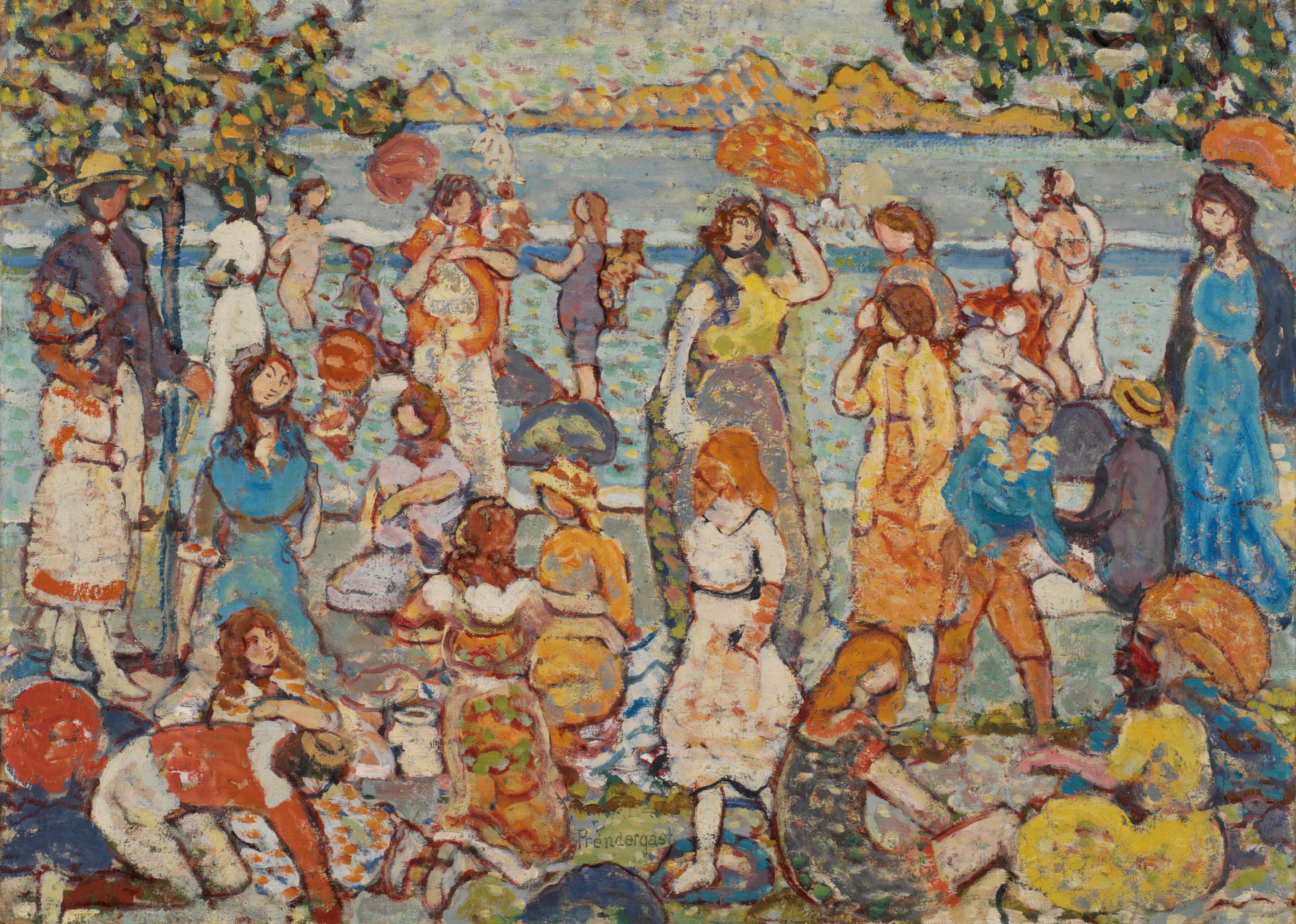 La plage - Maurice Prendergast - Alpha Reproduction
