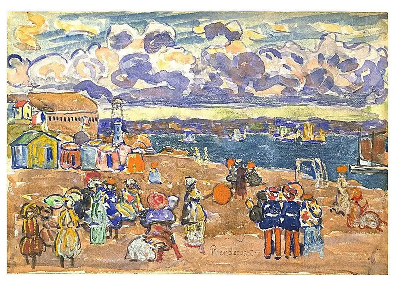 Playa de Saint-Malo - Maurice Prendergast