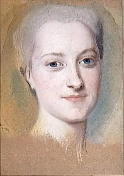 Princesse Marie-Christine de Saxe (1735-1782) - Maurice-Quentin de La Tour - Alpha Reproduction