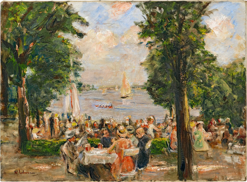 Cervecería cerca del Wannsee (casa junto al lago) - Max Liebermann