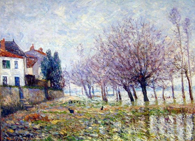 Después de la inundación, Haute-Indre, Loire-Inférieure - Maxime Maufra