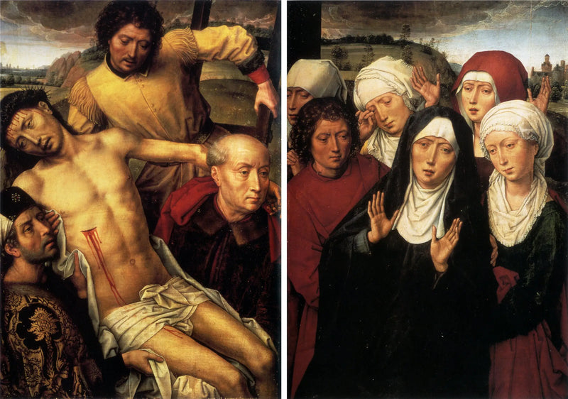 Diptyque con deposición - Hans Memling