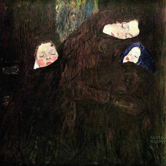 🌸👩‍👧‍👦 Madre con hijos – Gustav Klimt (alrededor de 1905)
