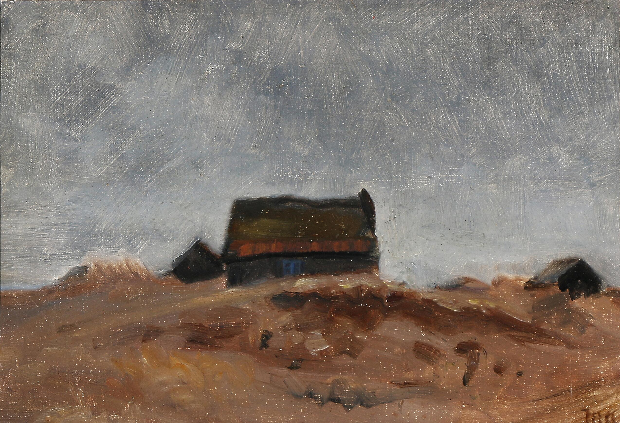 Maisons de pêcheurs à Skagen. - Michael Peter Ancher - Alpha Reproduction