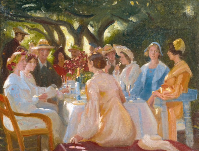 El almuerzo de los actores, Skagen. -Michael Peter Ancher