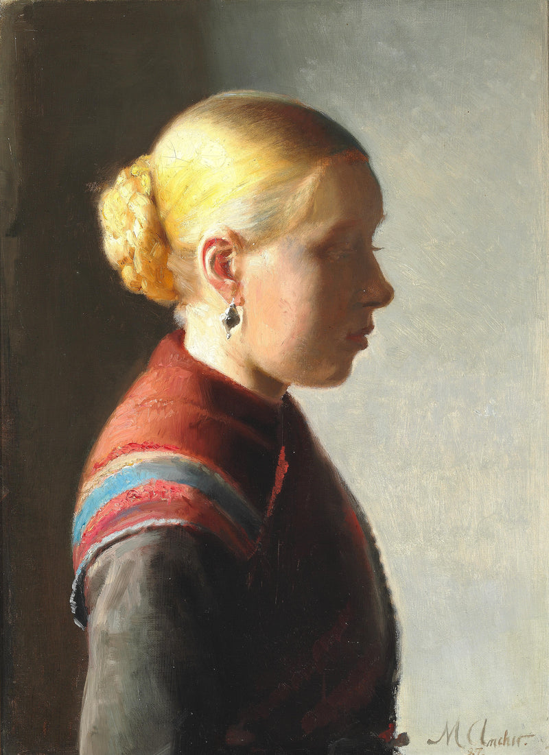 Mujer joven. -Michael Peter Ancher