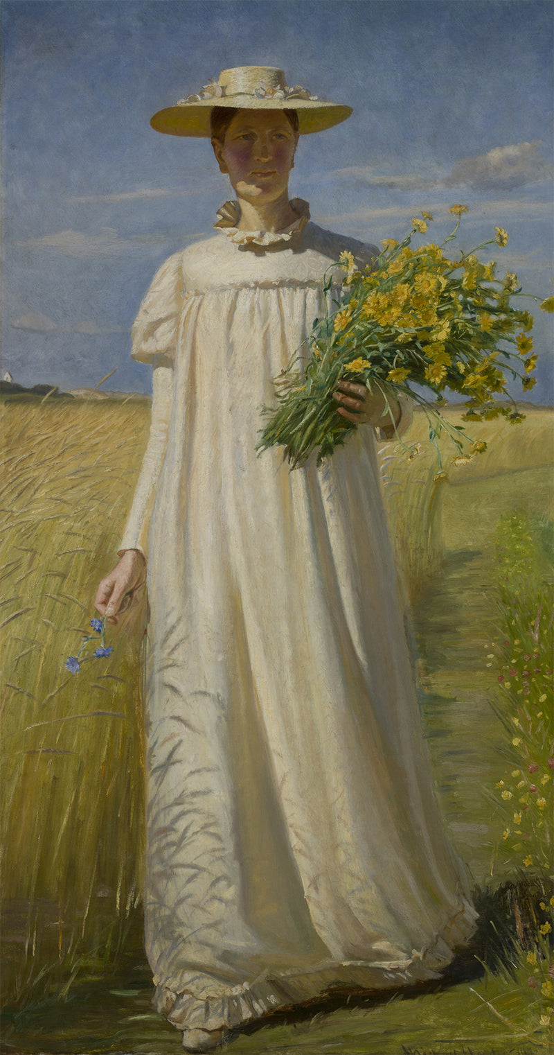 Anna Ancher regresa del campo - Michael Peter Ancher