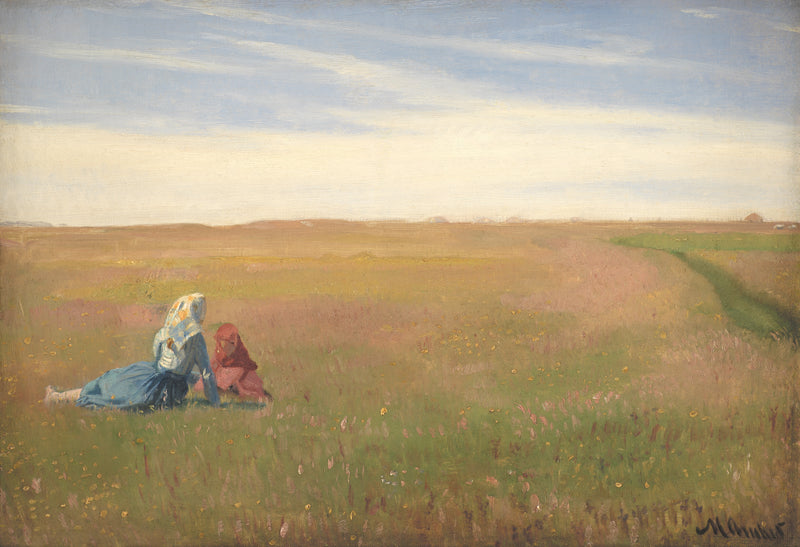 Dos chicas en un Champion. Día de verano - Michael Peter Ancher