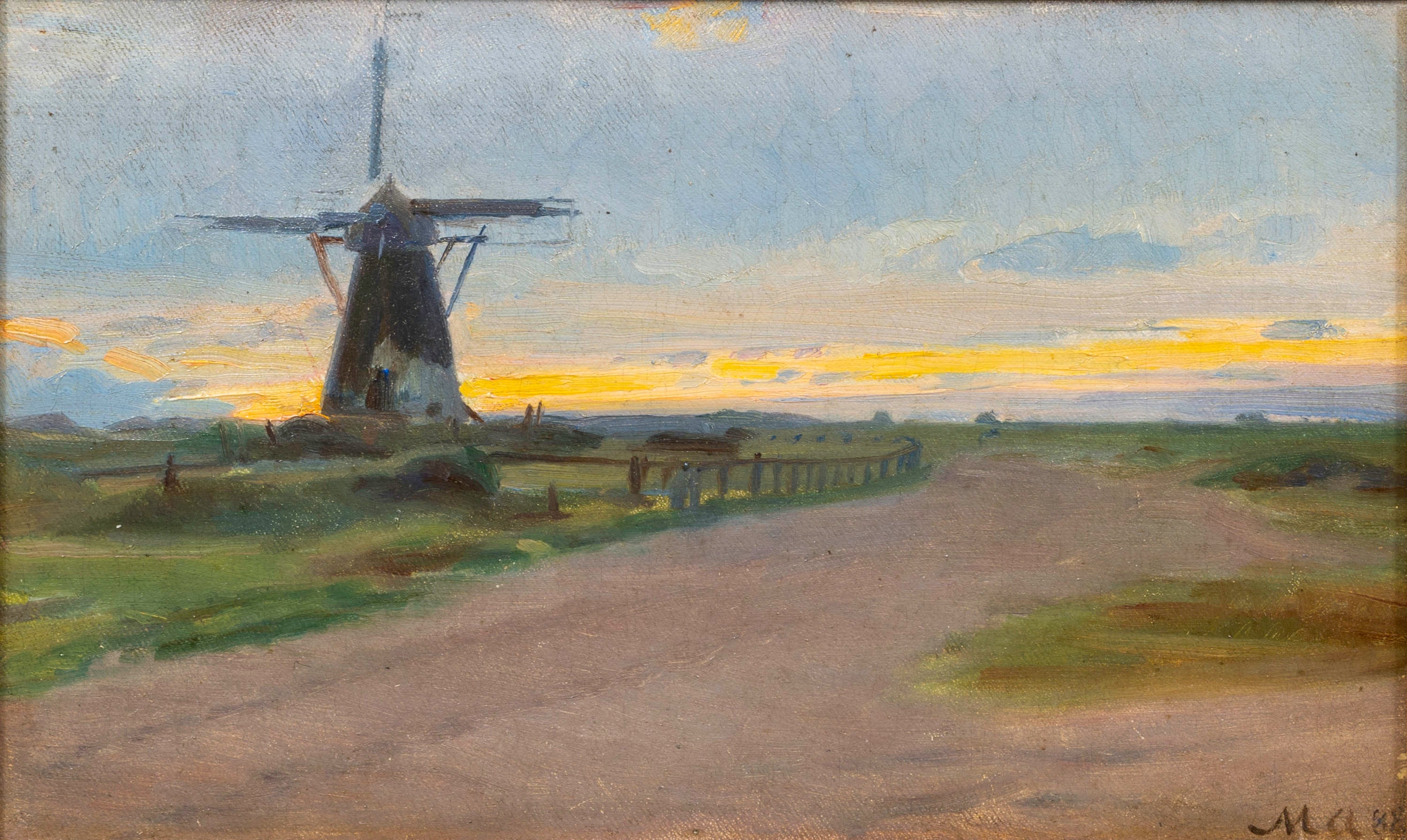 Un vieux moulin à vent. - Michael Peter Ancher - Alpha Reproduction