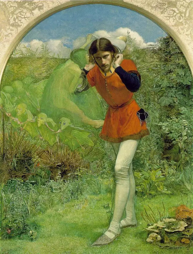 Ferdinand atraído por Ariel - John Everett Millais