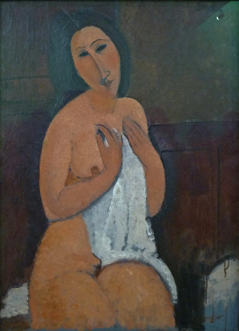 Mujer sentada con blusa - Amedeo Modigliani