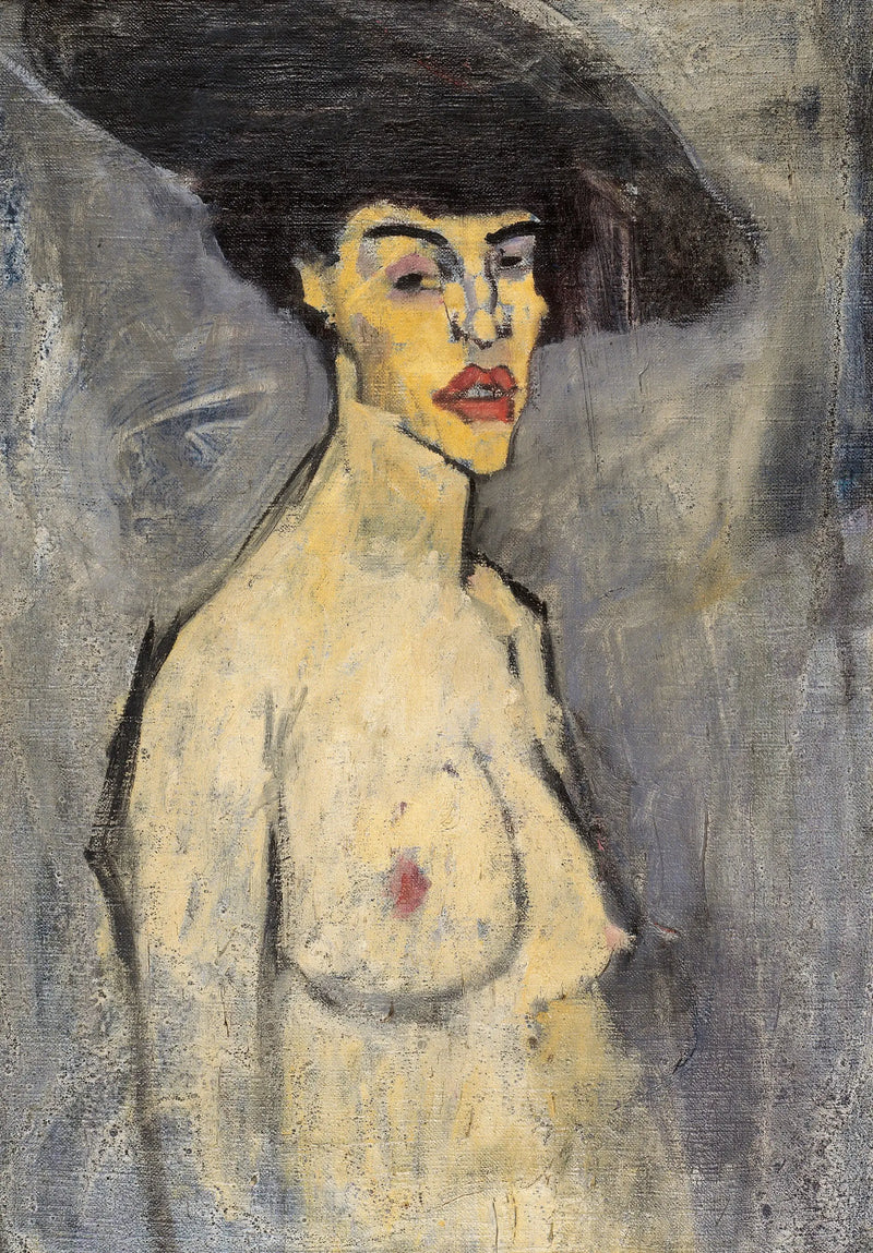 Mujer desnuda con sombrero - Amedeo Modigliani