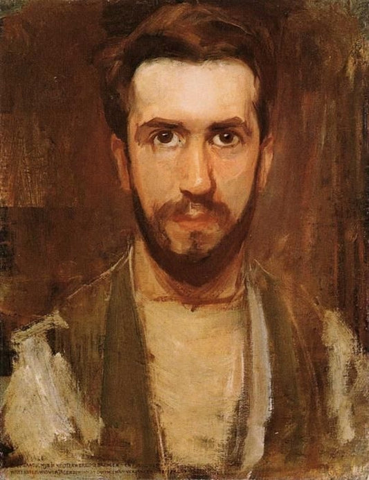 Reproduction du tableau « Portrait de l'artiste - Piet Mondrian » par Alpha Reproduction en peinture à l’huile