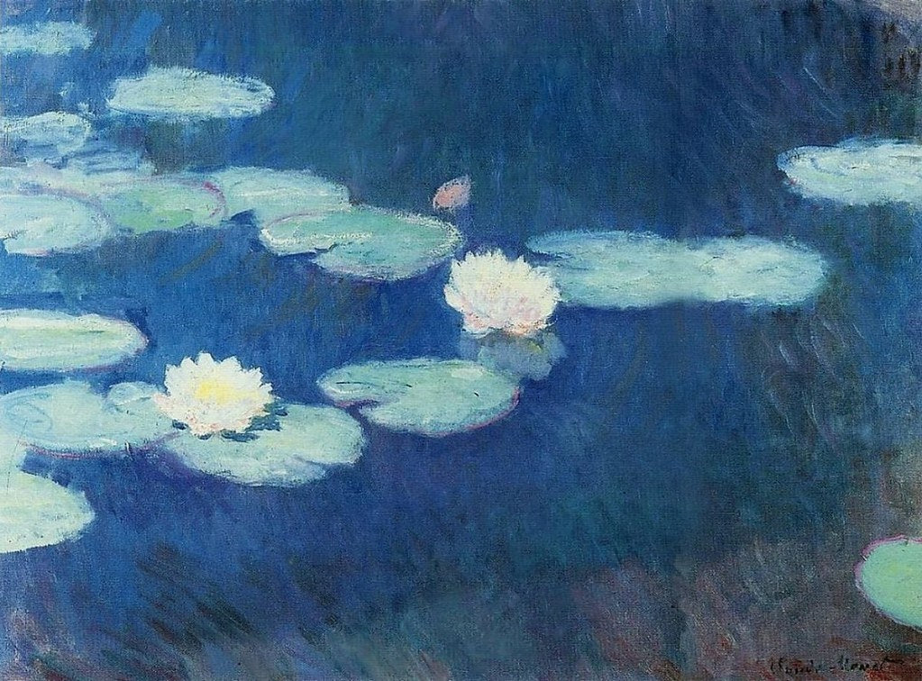Ninfeas azules – Claude Monet (alrededor de 1906)