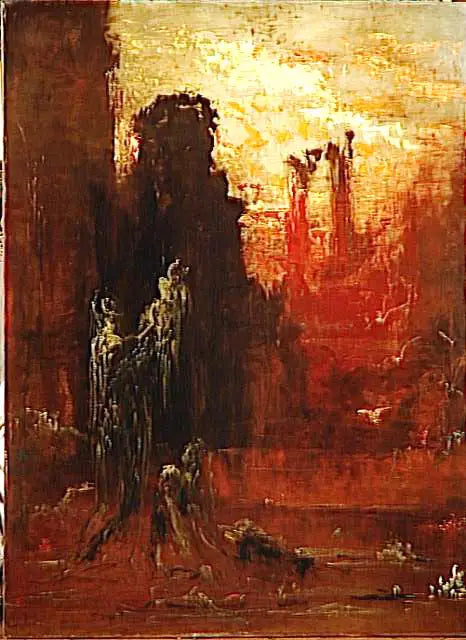 Moisés salvado de las aguas - Gustave Moreau