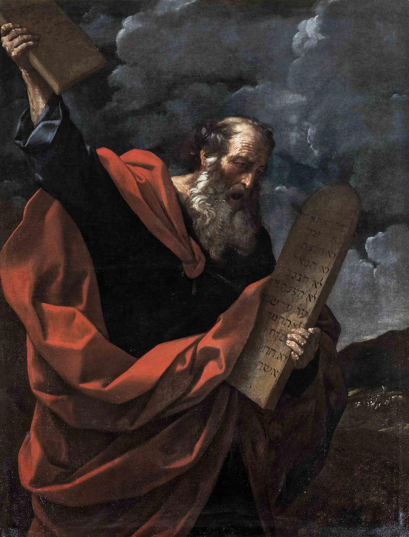 Moisés rompiendo las Tablas de la Ley - Guido Reni