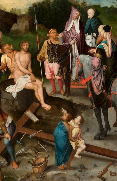 Christ assis sur la pierre froide. - Jan Mostaert