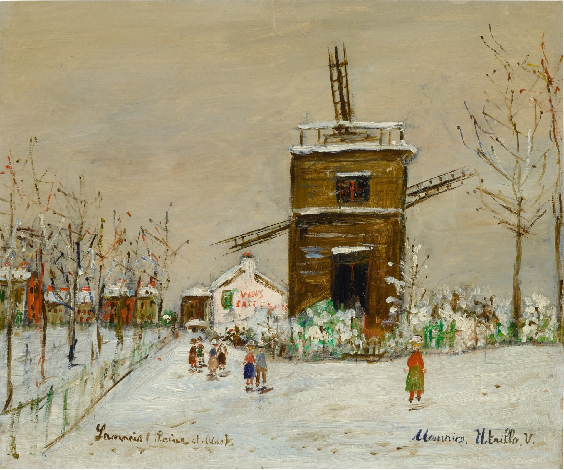 Moulin de Sannois sous le neige - Maurice Utrillo