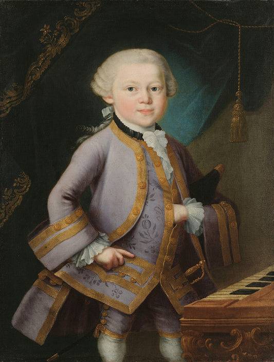 Mozart a la edad de seis años – Atribuido a Leopold Mozart