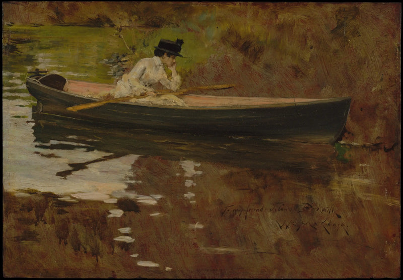 Sra. Chase en Prospect Park - William Merritt Chase