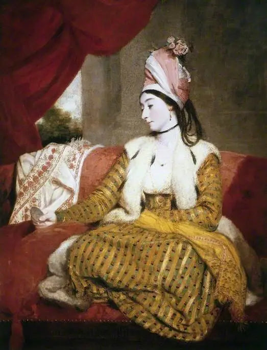 Sra. Baldwin (1763–1839), con atuendo oriental - Joshua Reynolds