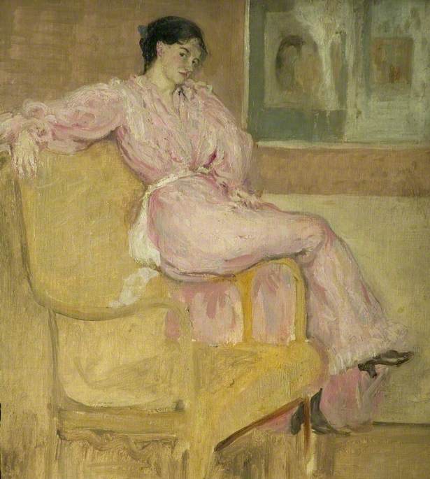Mme Conder en rosa - Charles Conder