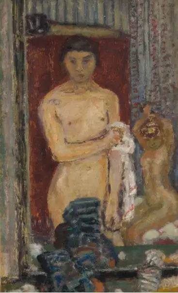 Desnudos reflejándose en un espejo - Pierre Bonnard
