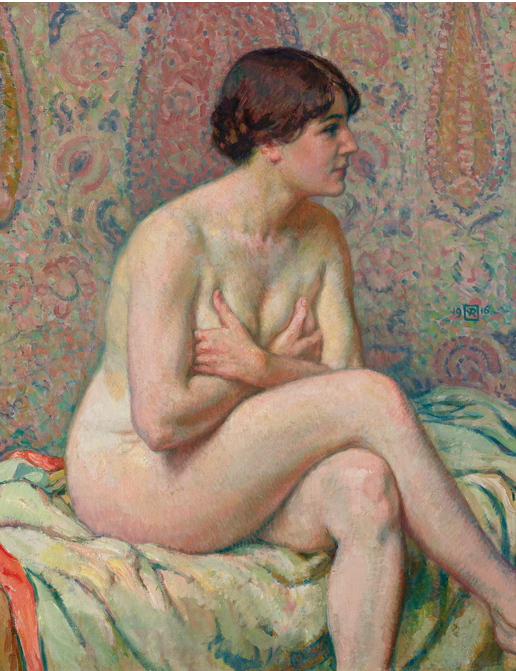Nu Asis (Maude) - Théodore van Rysselberghe