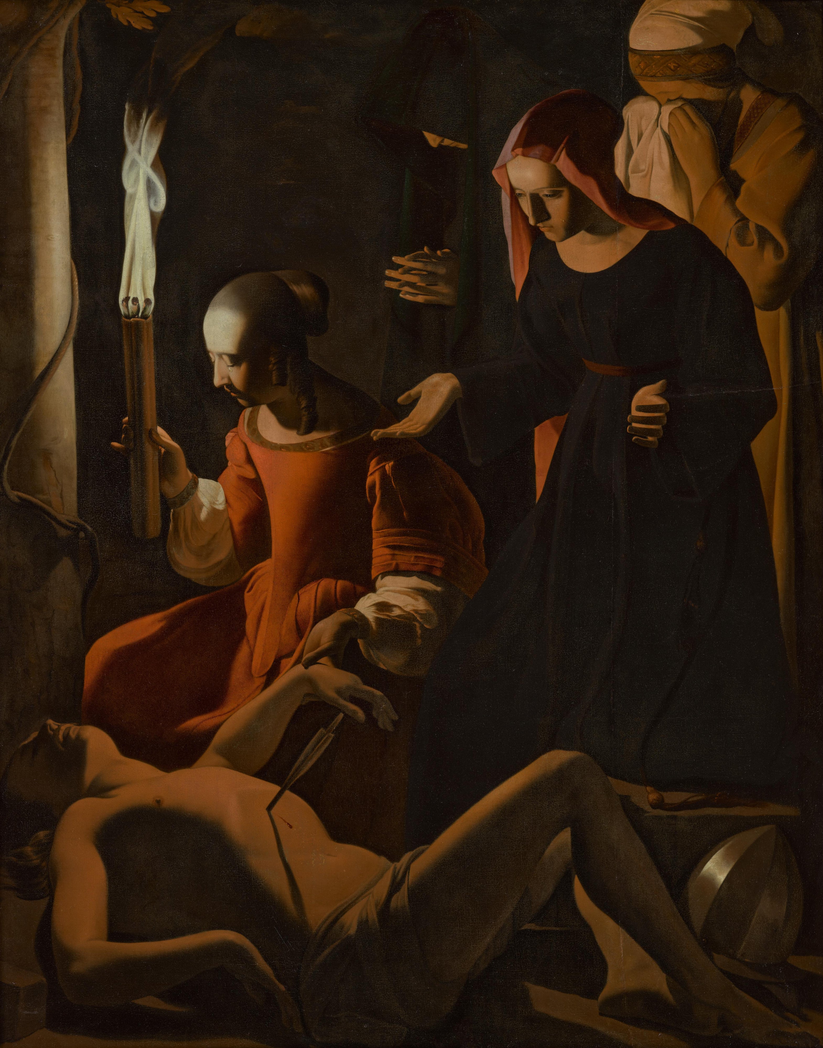 Saint Sébastien soigné par sainte Irène - Georges de La Tour - Alpha Reproduction