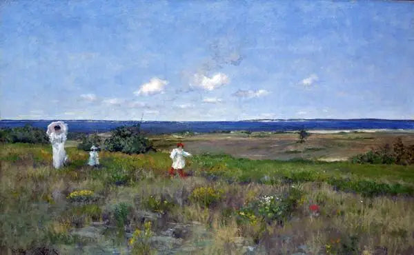 Cerca de la playa, Shinnecock - William Merritt Chase