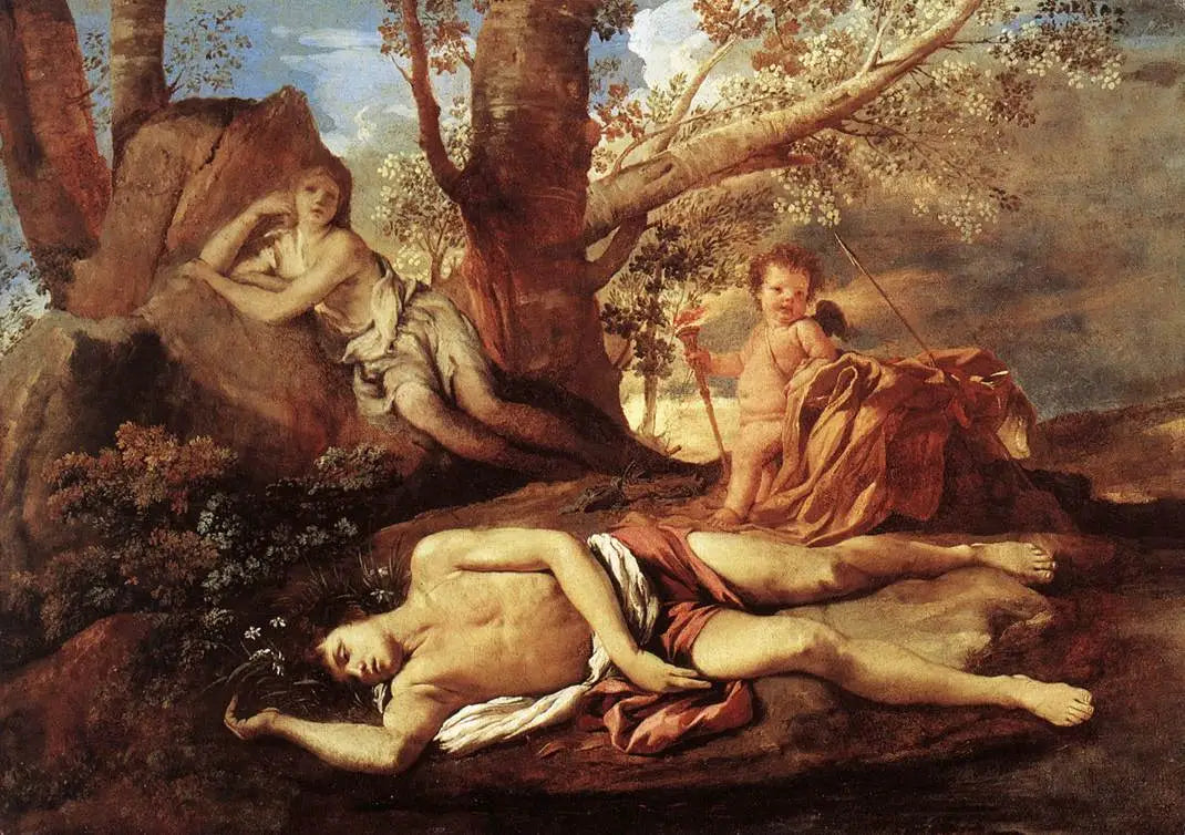 Écho et Narcisse - Nicolas Poussin - Alpha Reproduction