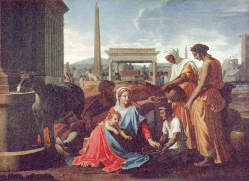 El reposo durante la huida a Egipto. - Nicolas Poussin