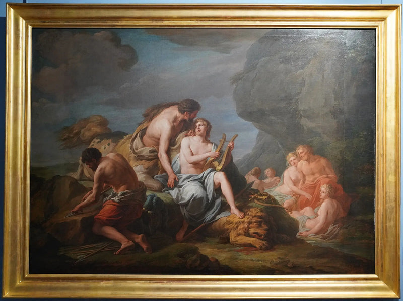 Aquiles instruido en la música por el centauro Quirón - Nicolas-Bernard Lépicié