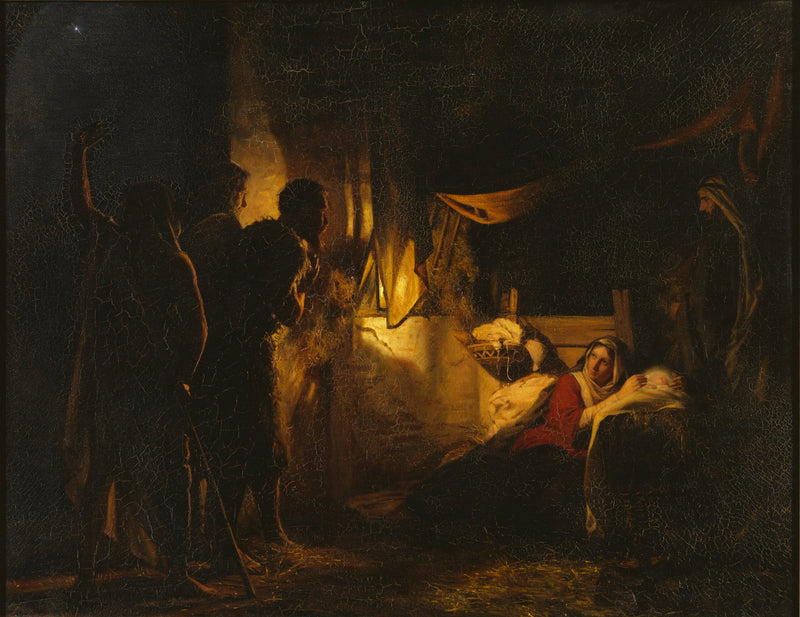Adoración de los pastores - Carl Heinrich Bloch