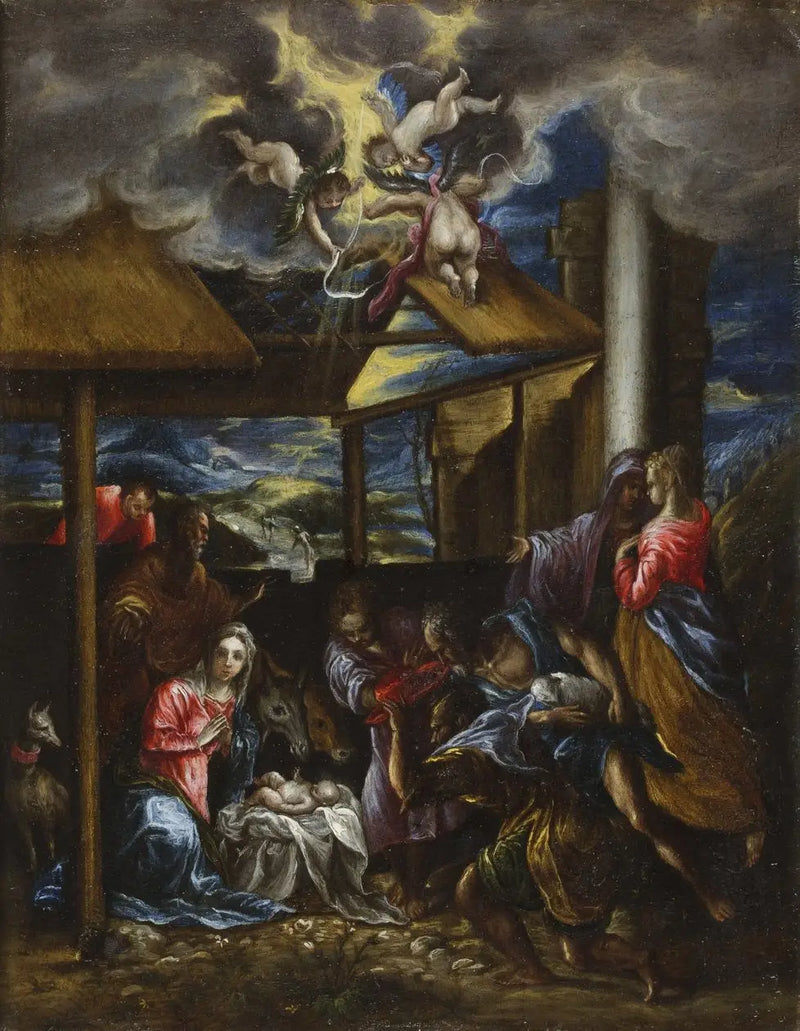 Adoración de los pastores - El Greco