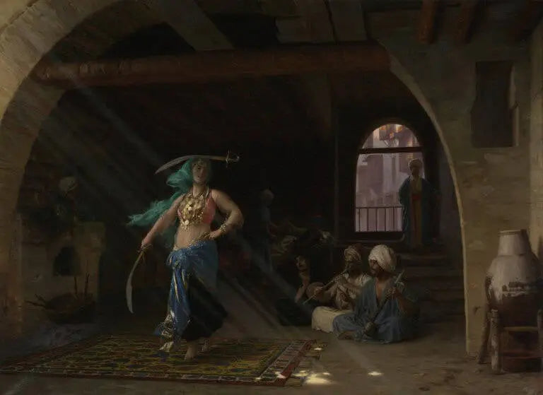 Almeh ejecutando la danza de la espada - Jean-Léon Gérôme