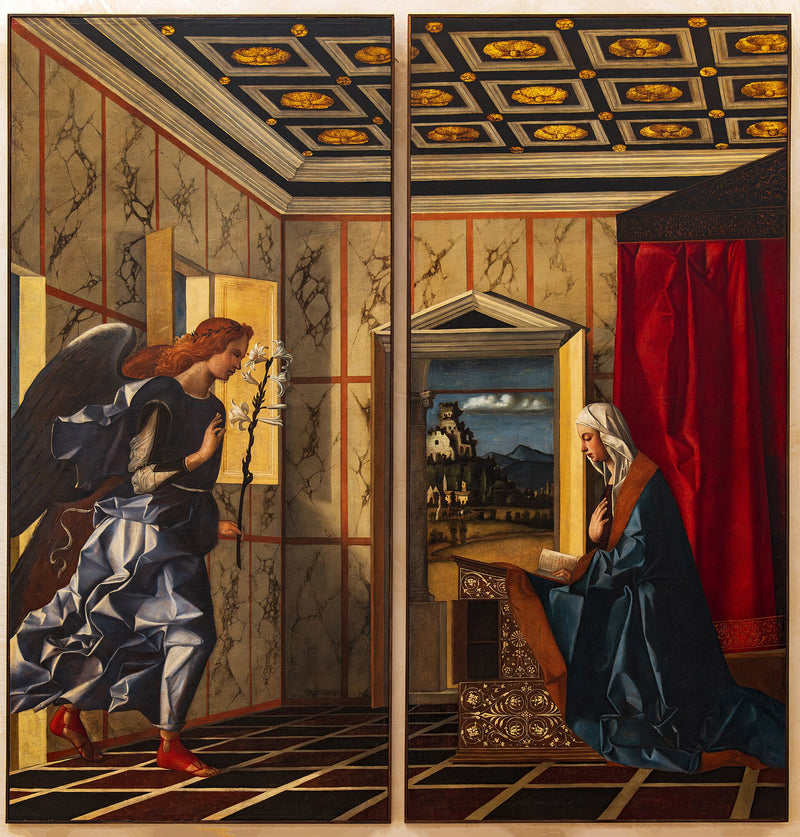 Ángel de la Anunciación, Virgen de la Anunciación - Giovanni Bellini