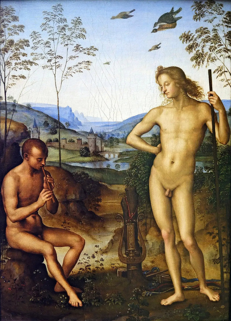Apolo y Dafnis - Pietro Perugino
