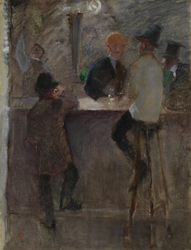 En el Bar - Henri de Toulouse-Lautrec