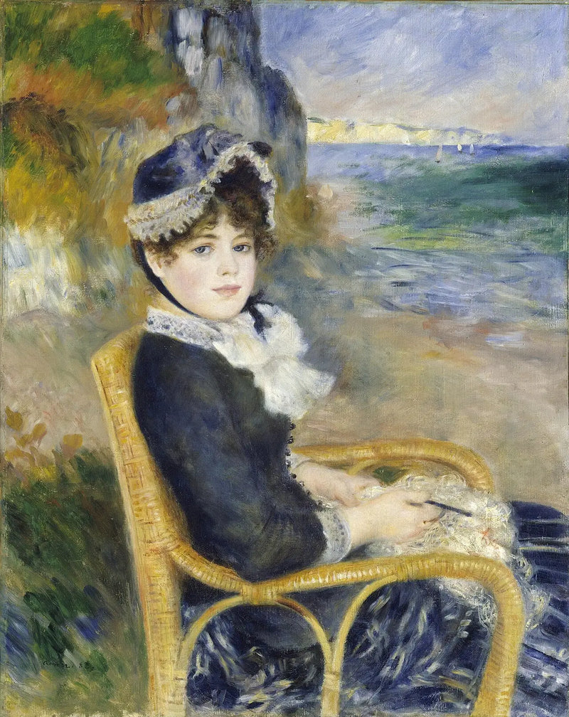 Al borde del mar - Pierre-Auguste Renoir